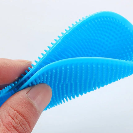 Lot de 6 brosses de nettoyage en silicone souple ,tampons à récurer - E-menage