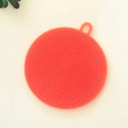 Lot de 6 brosses de nettoyage en silicone souple ,tampons à récurer - E-menage