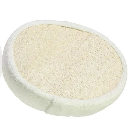 Éponge de bain en luffa, gant nettoyant pour le corps