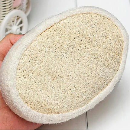 Éponge de bain en luffa, gant nettoyant pour le corps