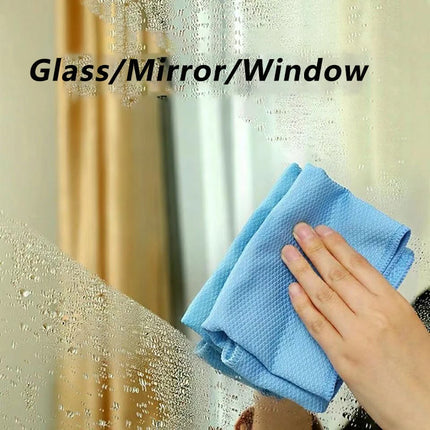 Lot de 5 lavettes en microfibre super absorbantes pour le nettoyage des vitres et de la cuisine