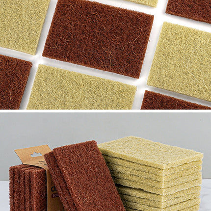 Lot de 5 ou 10 éponges en microfibre de sisal