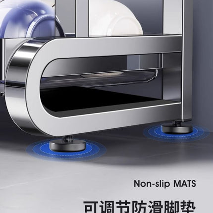 Égouttoir à vaisselle à 2 ou 3 niveaux avec panier d'égouttage, organisateur de vaisselle de comptoir, planche à égoutter