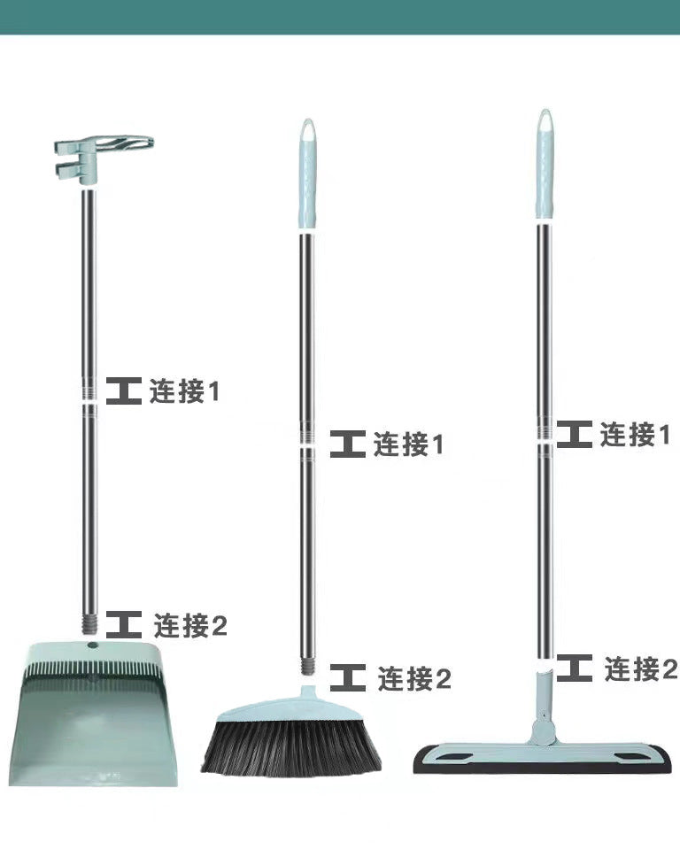 Broom and Scoop Set Folding Dustpan High-end Bathroom Water Wiper To Sweep Magic Brush Garbage Squeegee Home Cleaning Products