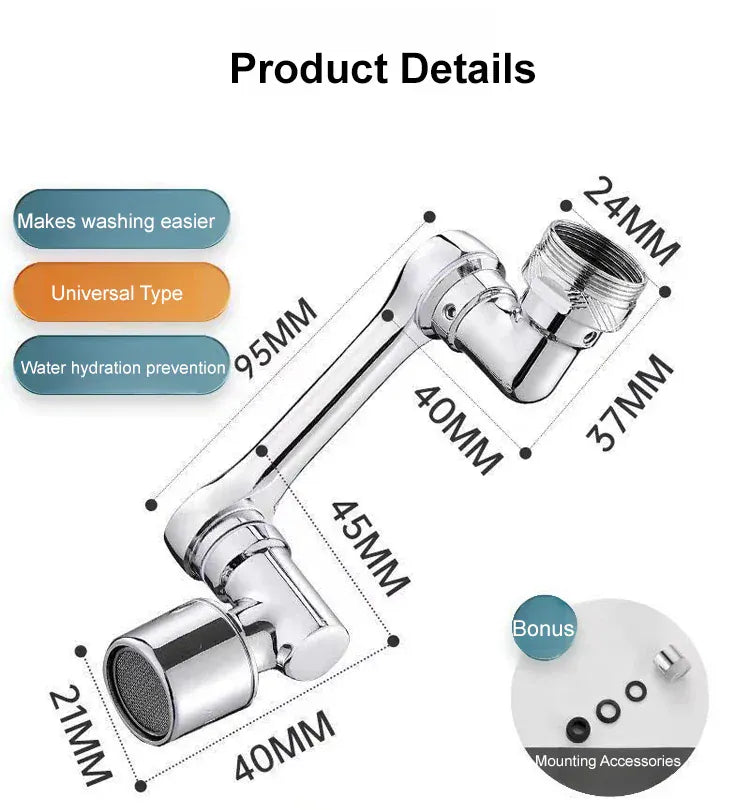 Spinning Faucet Faucet Emergency demand Easy to use Stainless steel Wide range of applications Splashproof faucet