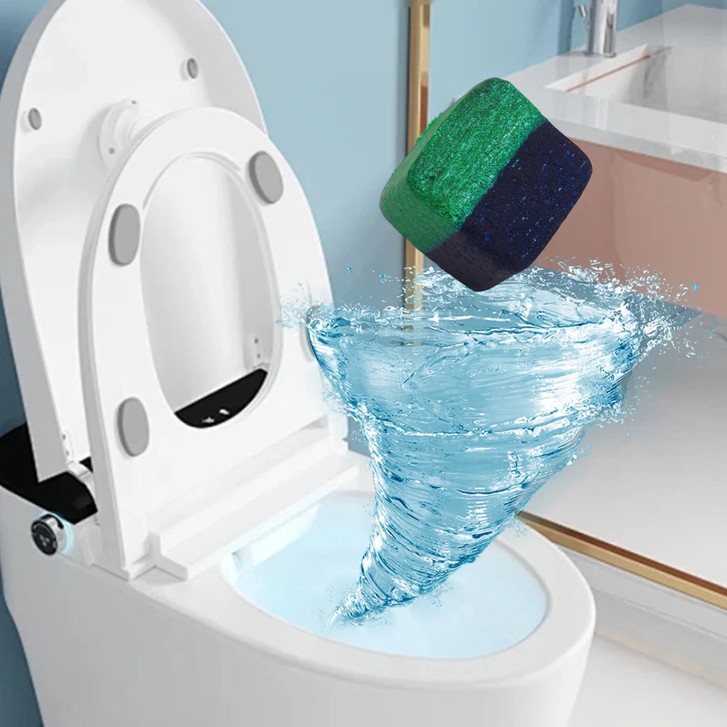 Toilets Cleaning Effervescent Tablet Mini Magic Cube Toilet Cleaner Deodorant Remover Urine Stain Yellow Dirt Cleaning Blocks