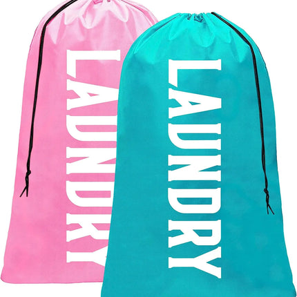 XL Travel Laundry Bags Dirty Clothes Organizer Machine Washable Easy Fit a Laundry Hamper or Basket - E-menage