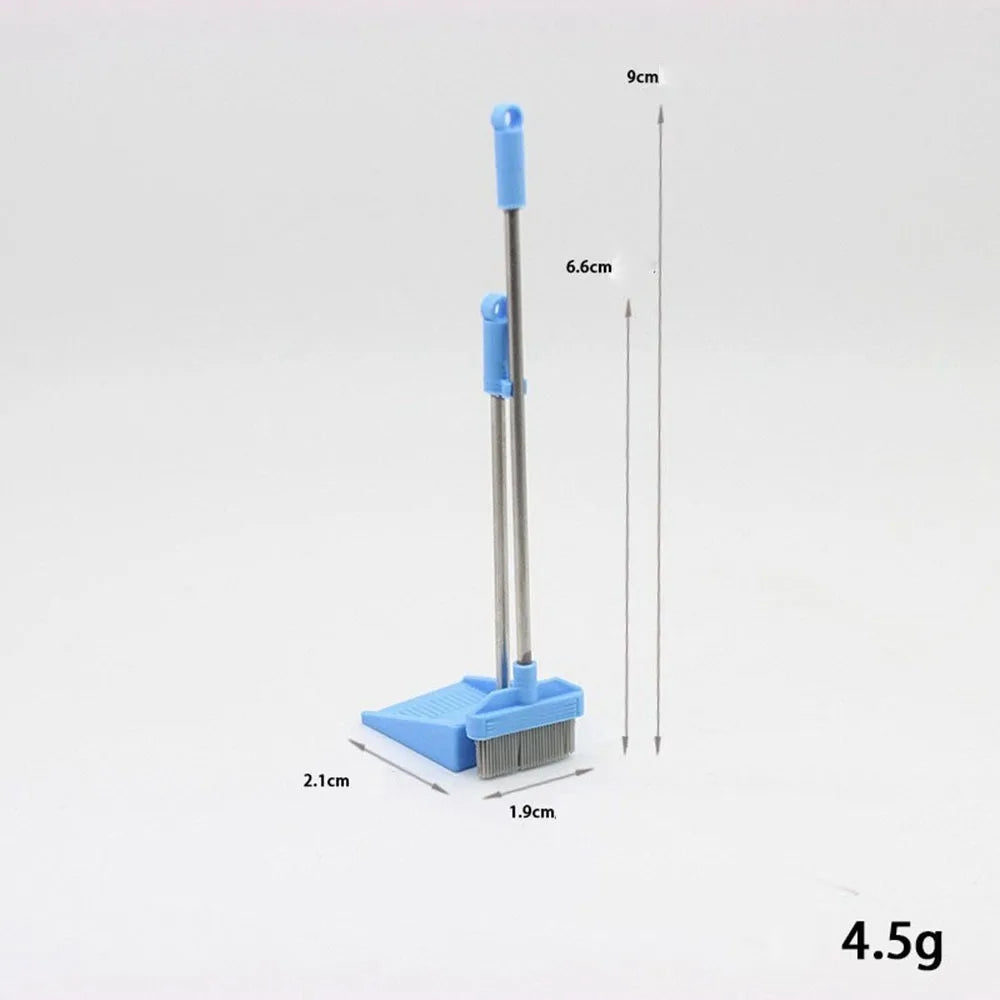 New 1:12 Dollhouse Miniature Broom Micro Life Mini Cleaning Tools DIY Shower Model Doll Home Decoration