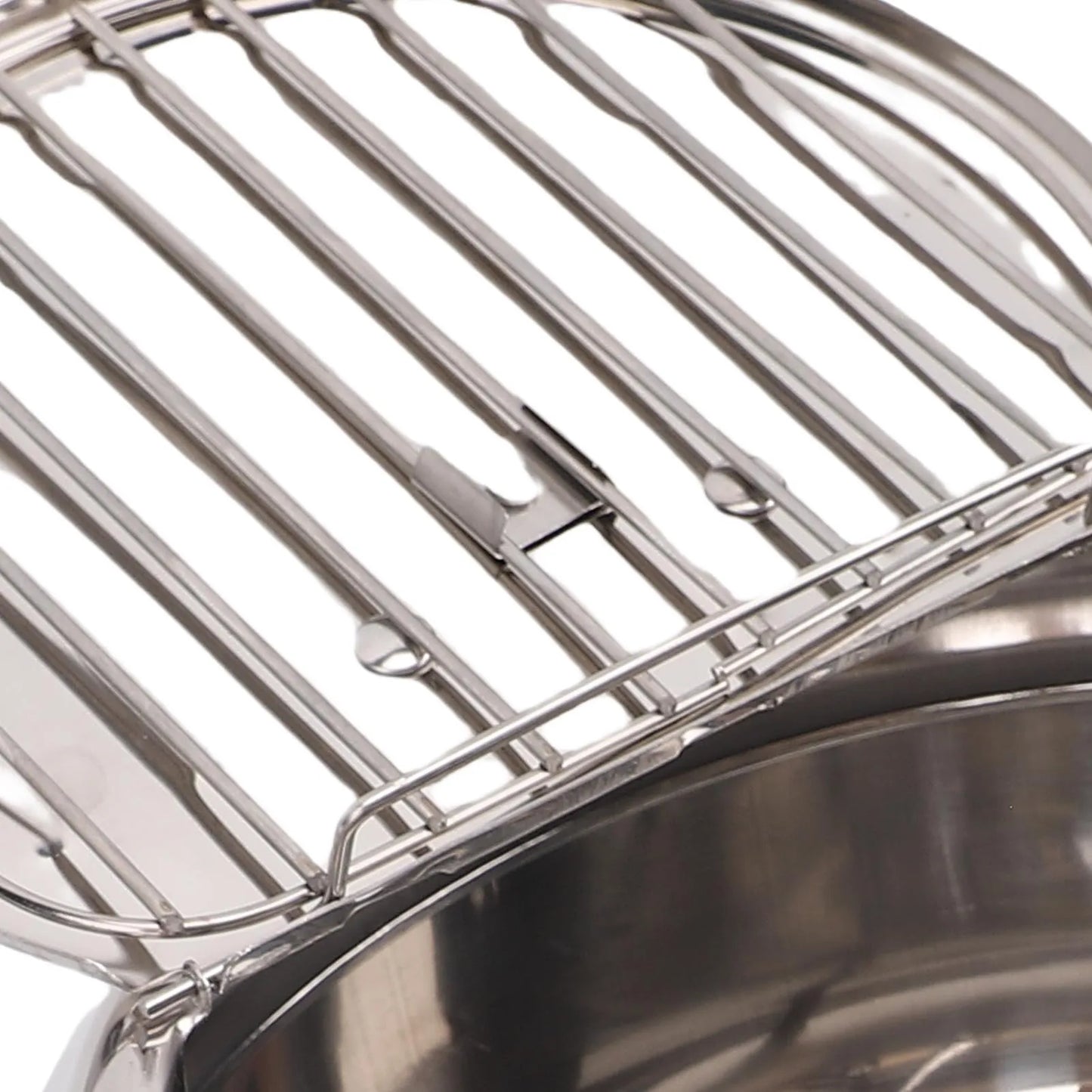 Deep Fryer Pot 201 Stainless Steel 2.2L Japanese Frying Pot with Oil Drain Temperature Control and Lid for Kitchen Stove