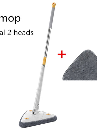 Balai serpillère triangulaire auto-essorant , microfibre - E-menage