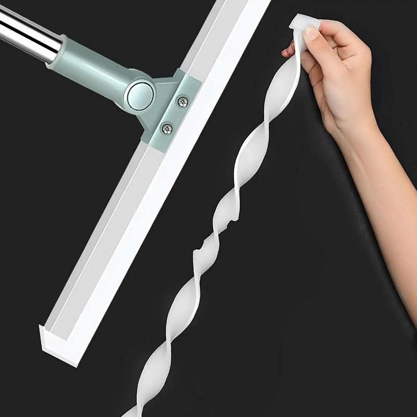 Floor Scrub Broom Scraping Broom with Telescopic Handle Household Cleaning Tool for Floor Bathrooms Kitchens Showers Tile Pet