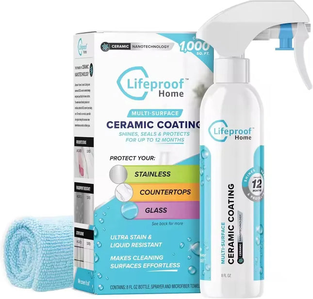 Kit de revêtement céramique Lifeproof 2025 , protection des surfaces de cuisine et de salle de bain - E-menage