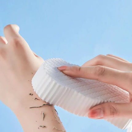 Éponge exfoliante douce pour le corps, gommage, bain, - E-menage