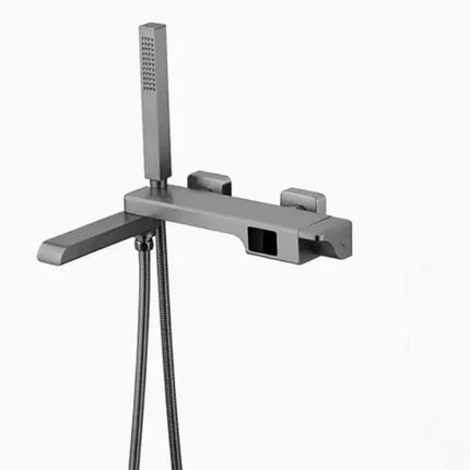 Robinet de baignoire en laiton, mitigeur de douche, robinet de salle de bain avec affichage numérique Crane et bec cascade.