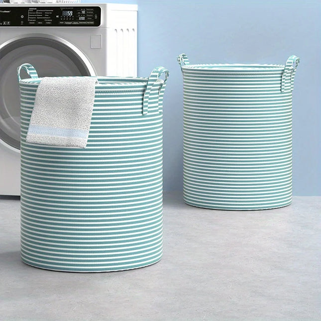 Panier à linge épais et haut avec poignées - E-menage