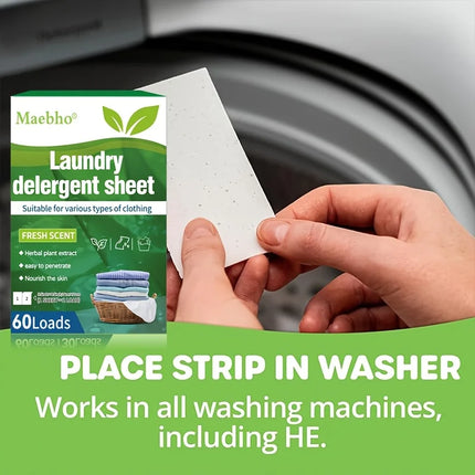 Boxed 30 Pcs Laundry Tablets Concentrated Washing Powder Laundry  Machine Clothing Strong Cleaning Sheets Detergent,Fresh Scent