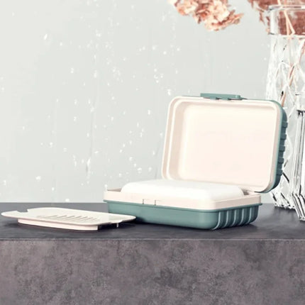 Porte-savon de salle de bain avec couvercle