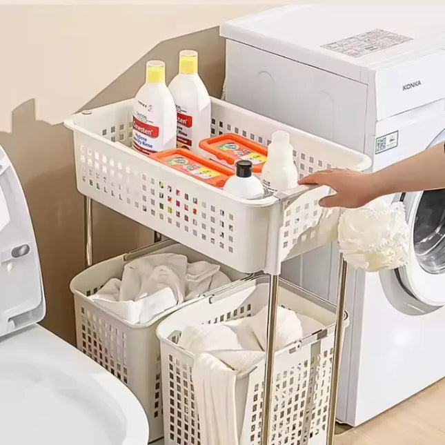 3 niveaux de 4 Chariot de rangement pour linge