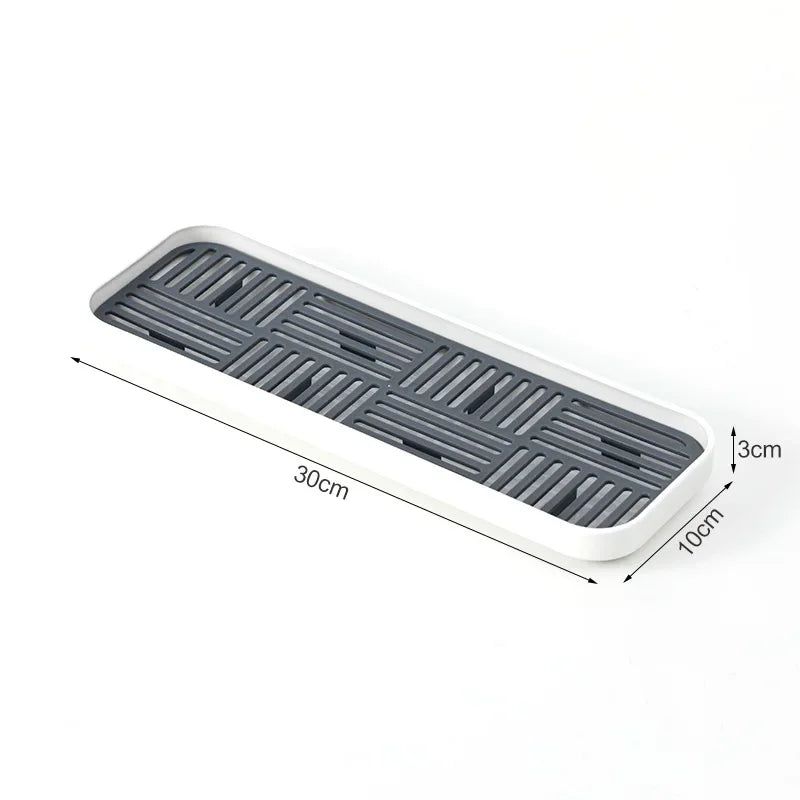 Plastic Drain Rack Dish Cup Drainer Dryer Tray Sink Dinnerware Drying Rack Worktop Kitchen Organizer Water Filter Tray Shelf