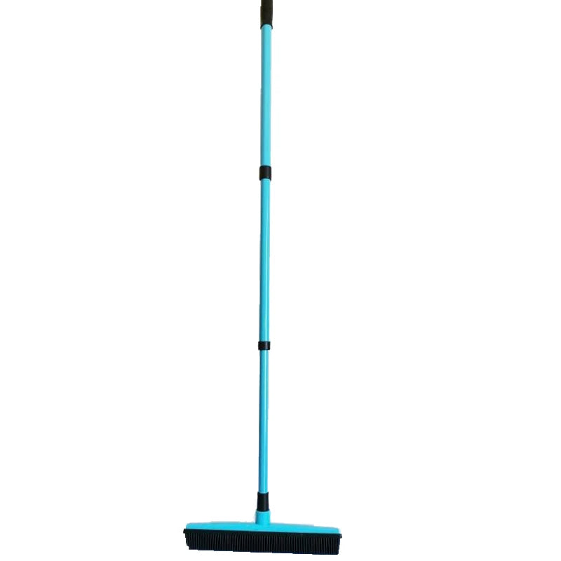 Effortless Telescopic Rubber Broom for Instant Pet Hair &amp; Floor Cleaning
