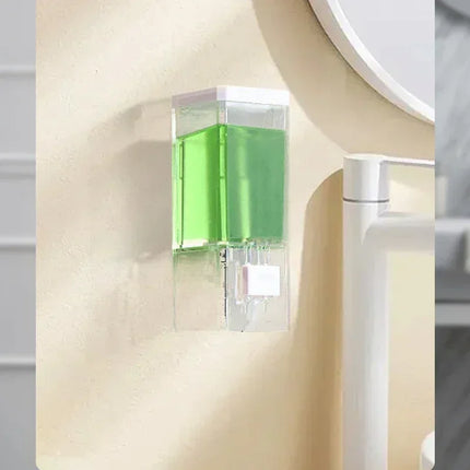 Distributeur de savon manuel sans perforation - E-menage