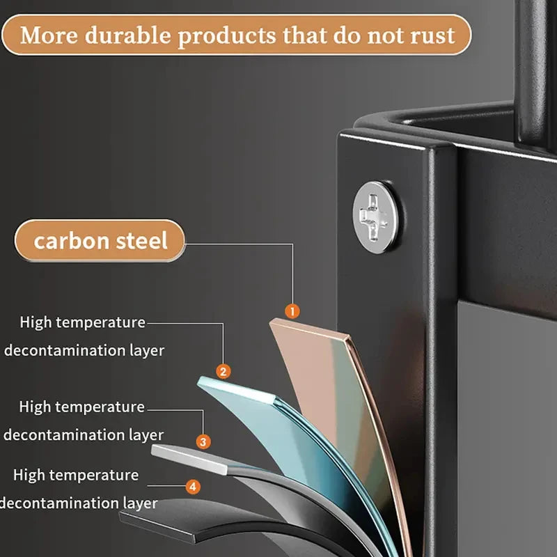 Dish Rack, Large Capacity Dish Drying Rack With Draining Board, Double Layer Detachable Dish Storage Organizer For Dishes, Cups