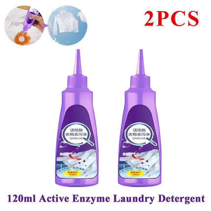120ml Laundry Stain Remover Odour Remover Active Enzyme Cleaning Agent For Underwear Bra Pants T-shirt Cleaning Supplies