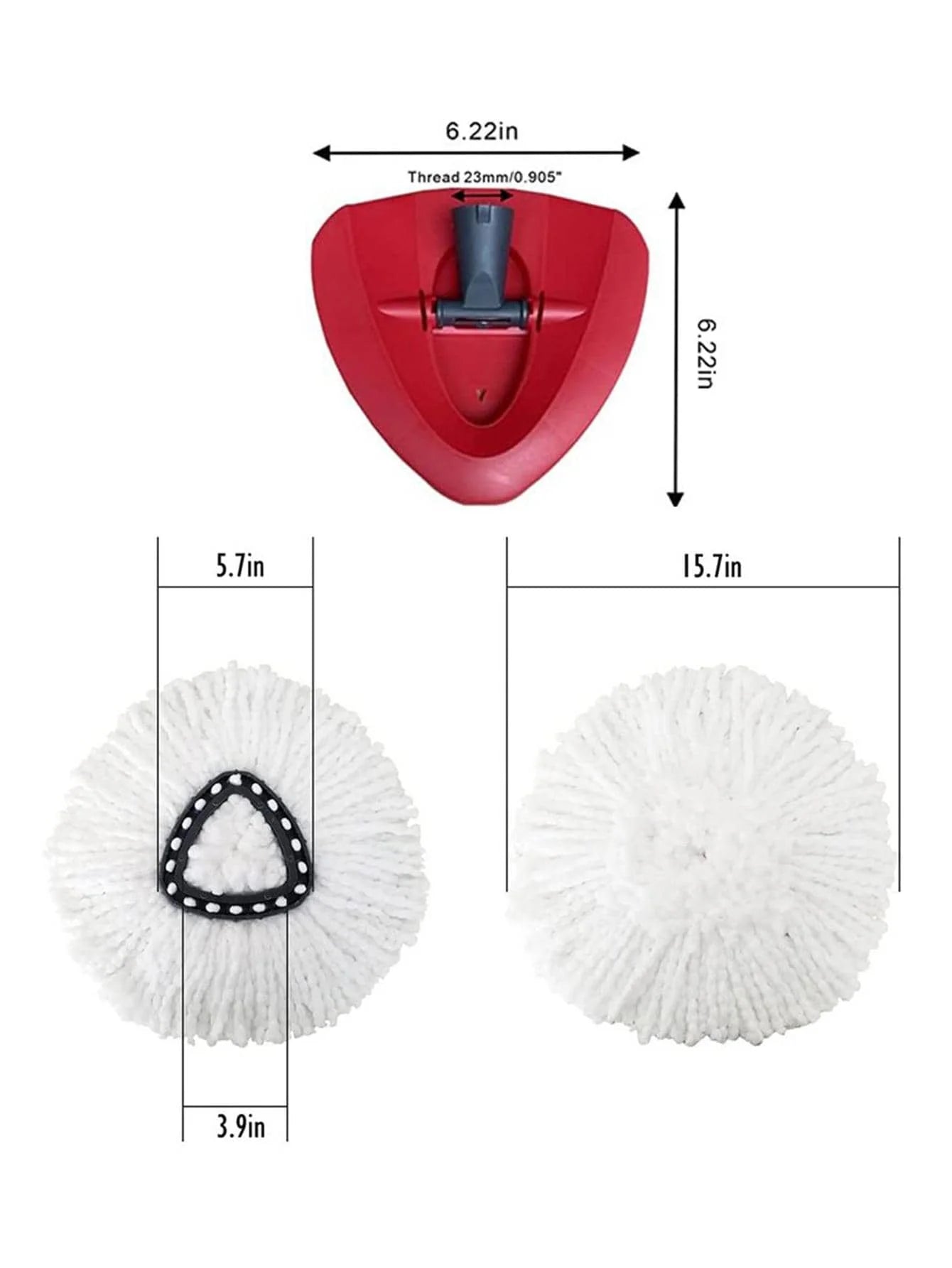 1 Rotating Mop Base Compatible with O-cedar and Vileda, Replacement Parts Fits For 1 Tank 360° Spin Mop Accessory