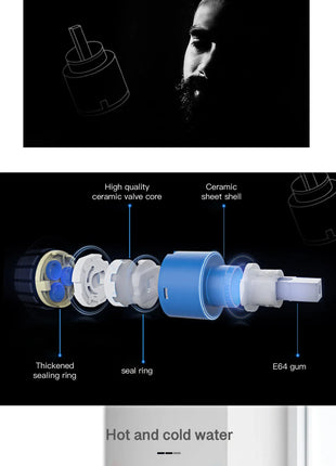 Luxury brass gun gray kitchen faucet LED digital sensing design single handle hot & cold water pull-out type 2-function sink Tap