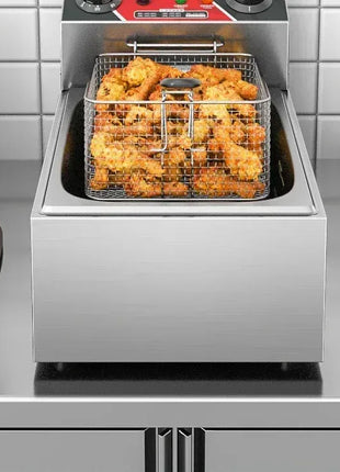 220V Fryer Electric Cookware for Kitchen Deep French Fries Commercial Fryers Frying Oil Cooker Timer Arfrai 10L Ar AF