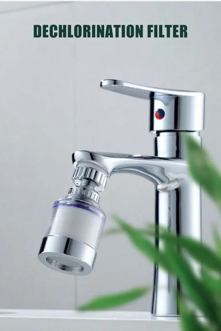 Kitchen Faucet Filter 360° Household Water Purifier Third Gear Universally Anti Splash Shower Head Tap-water PP Cotton Filter