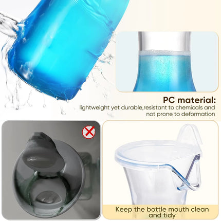 Lot de 2 distributeurs de lessive liquide avec plateaux - E-menage