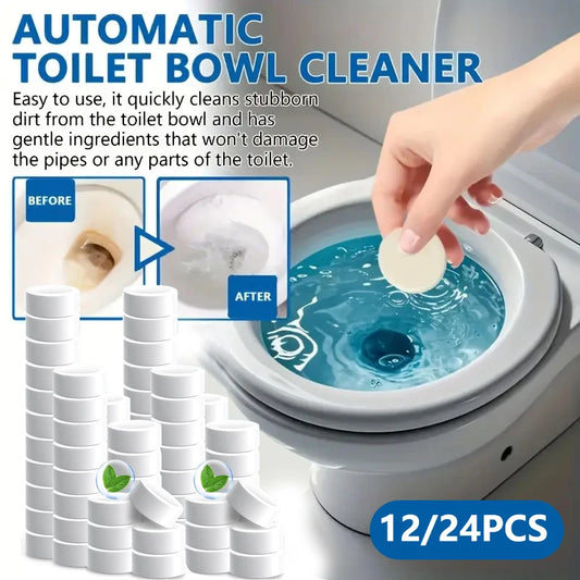 Automatic Toilet Bowl Cleaner Tablets-Fresh Scent,Long-Lasting Cleaning Effectively removes stains and limescale; Fresh Fragranc