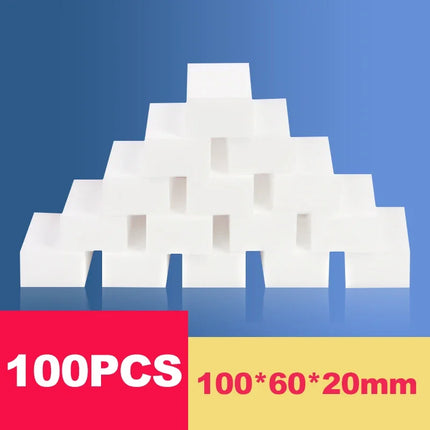Lot de 20/50/100 éponges magiques en mélamine blanche
