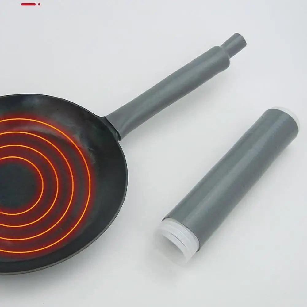 Heat Insulation Sleeve For Fryer Handle Handmade Iron Pot Anti Scalding Rubber Sleeve Household Steel Pot Handle D7F5