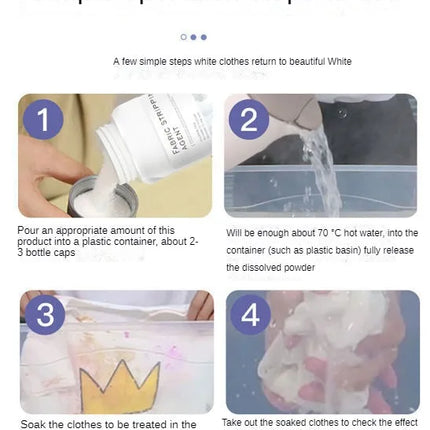 Détachant oxygéné pour vêtements blancs - E-menage