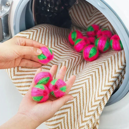 12/6 Piece Set Laundry Washing Machine Hair Filter Floating Lint Remover Catcher Reusable Laundry Ball Dirt Collection Products