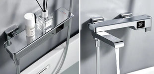 Brass Bathtub Faucet Bathroom Faucet Bath Faucet Shower Mixer Crane Digital Display Faucet for bathroom Waterfall Spout