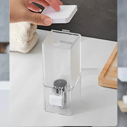 Distributeur de savon manuel sans perforation - E-menage