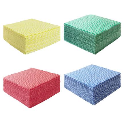 Torchons jetables non tissés - Essuie-tout multi-usages 30 x 30 cm pour la cuisine et la maison - E-menage