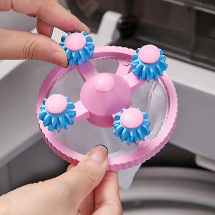 Household Washing Machine Filter Floating Hair Filtering Mesh Removal Laundry Hair Catcher Debris Bag Wash Ball - E-menage