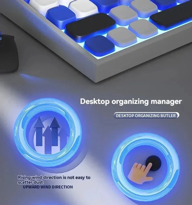 Table Vacuum Cleaner Mini Desktop Dust Vacuum With Detachable Nozzle USB Rechargeable Wireless Car Vacuum Cleaner Cleaning Tools