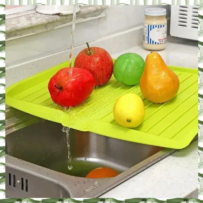 Professional Tool Drain Rack Kitchen Dish Drainer Tray Large Sink Drying Rack For Kitchen Worktop Organizer White 1 Piece