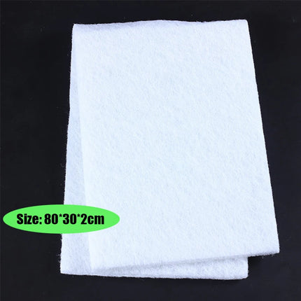 Filtre biochimique pour aquarium, éponge blanche en coton - E-menage