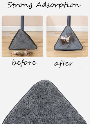 Balai serpillère triangulaire auto-essorant , microfibre - E-menage