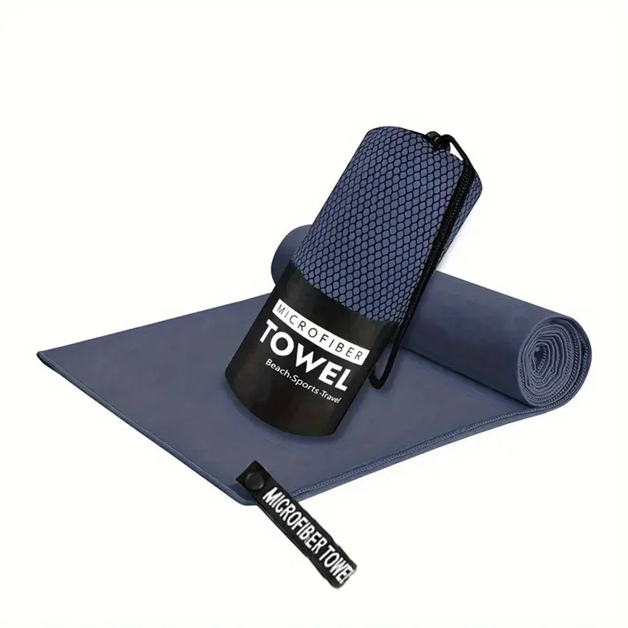 1-pc Microfiber Travel Towel, Quick Dry Towel Super Absorbent Compact Lightweight l for Beach, Gym, Pool, Bath, Yoga, Camping