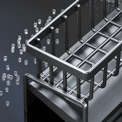 Multifunctional Sponge Rack Drainer Kitchen Shelf Sink Rag Dishwashing Detergent Dishcloth Organiser  kitchen organizer storage