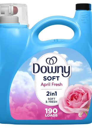 Adoucissant Textile Ultra Concentré 4 L – Jusqu’à 190 Lavages – Linge Doux, Frais et Sans Électricité Statique – Parfum Fraîcheur d’Avril