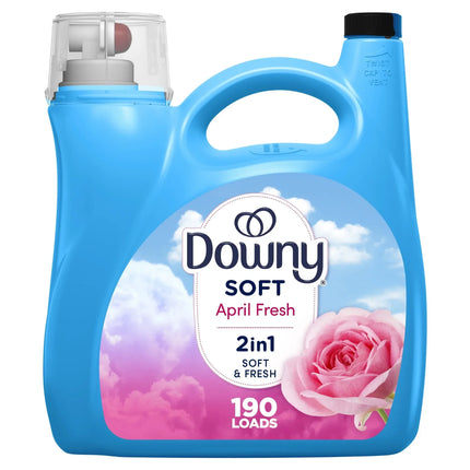 Adoucissant Textile Ultra Concentré 4 L – Jusqu’à 190 Lavages – Linge Doux, Frais et Sans Électricité Statique – Parfum Fraîcheur d’Avril