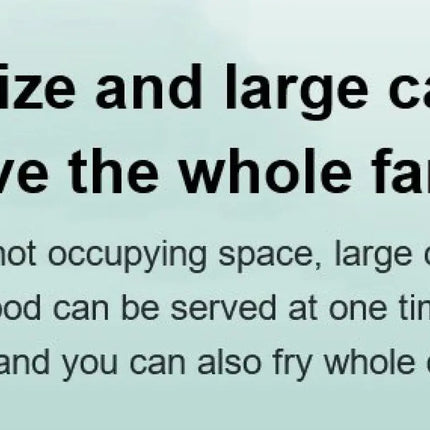 Friteuse à air chaud domestique sans huile et sans fumée, automatique, grande capacité, intelligente et multifonctionnelle